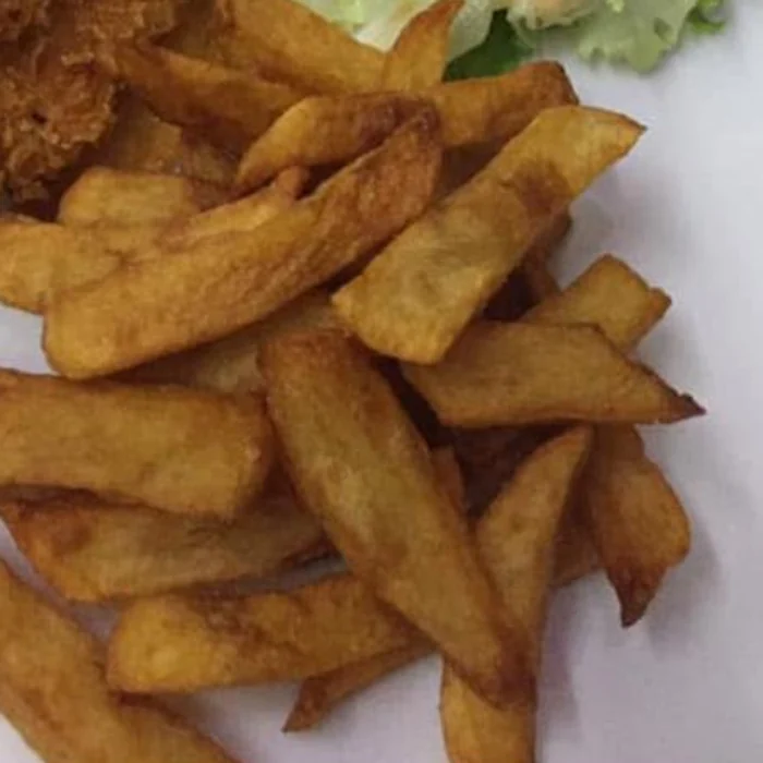 Portion of homemade French fries