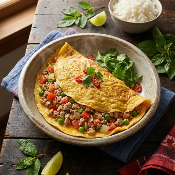 Omelette thaïe